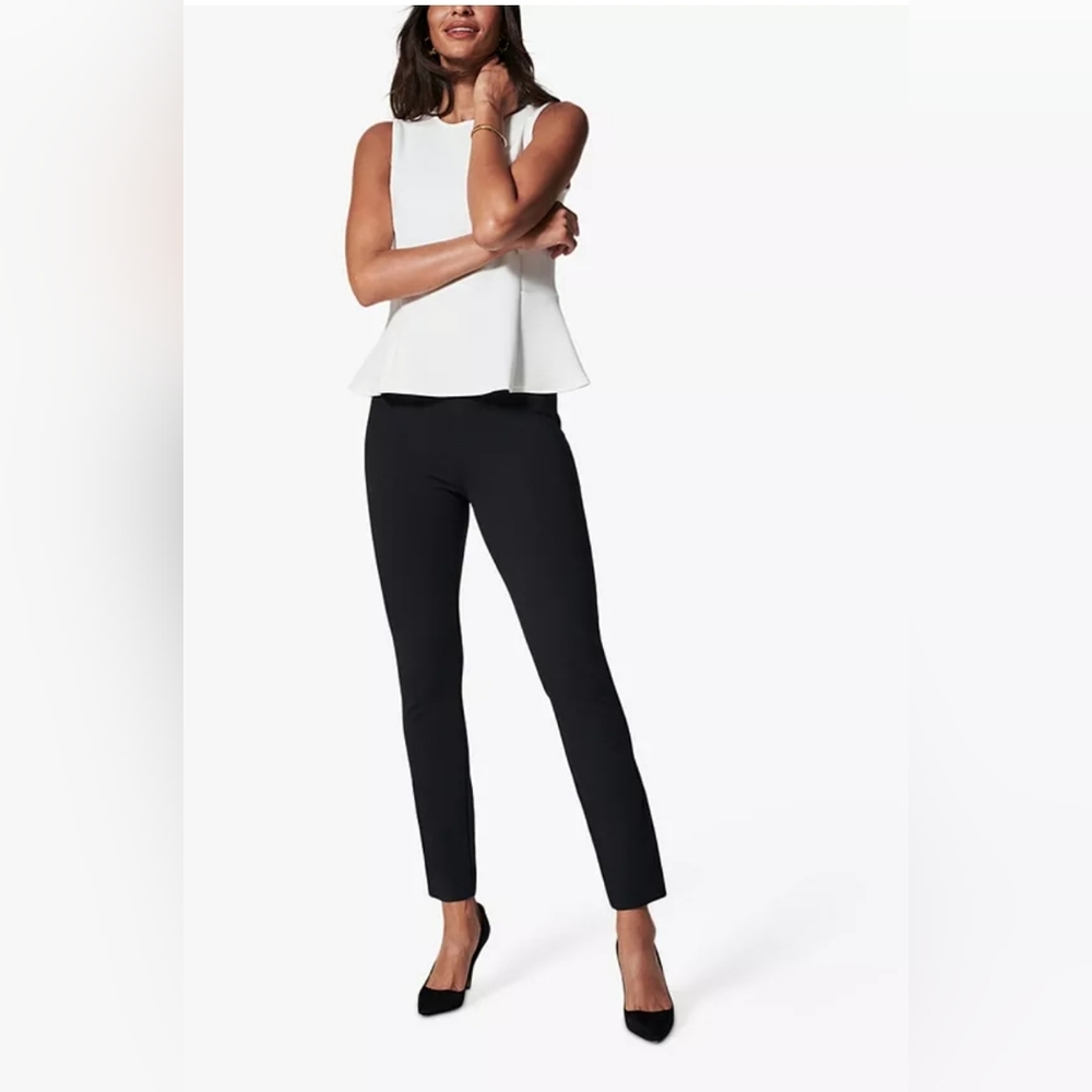 Spanx The Perfect Backseam Skinny Pant Black Small Petite